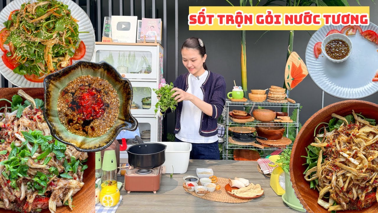 Cách Làm Sốt Trộn Gỏi Nước Tương | Gỏi Rau Má Trộn Nước Tương